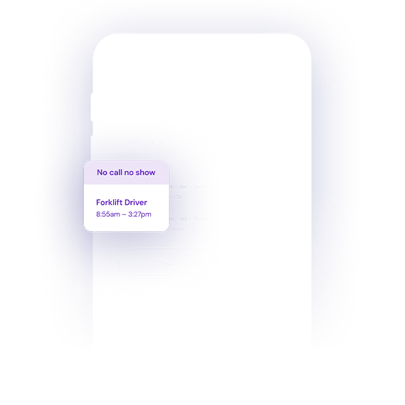 Job detail and information on phone